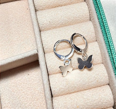 Argolinha borboleta lisa