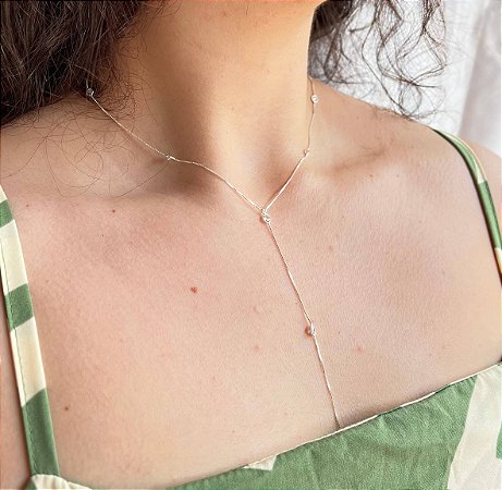 Gravatinha com zircônia