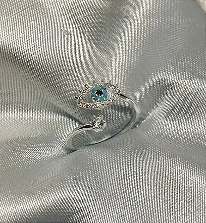 Anel regulável olho grego cílios