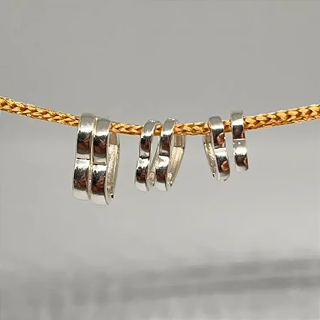 Trio argolinha coração