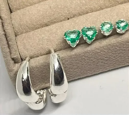 Trio argolinha + ponto de luz verde