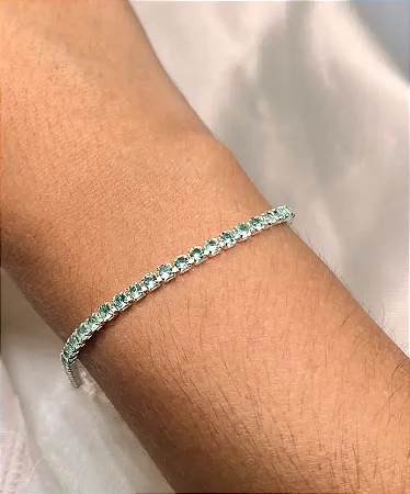 Pulseira riviera turmalina