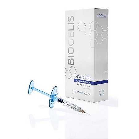 Preenchedor Biogelis Fine Lines Intradérmico de Ácido Hialurônico Reticulado – 2x1ml