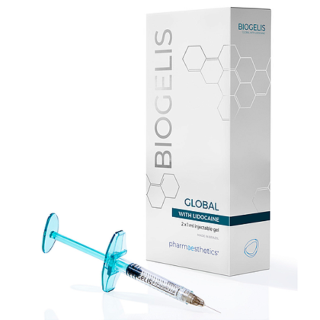 Preenchedor Biogelis Global 2x1ml – Ácido Hialurônico Reticulado com Lidocaína