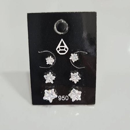 Trio Zircônia Estrela