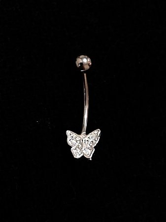 Piercing Umbigo Borboleta Slim