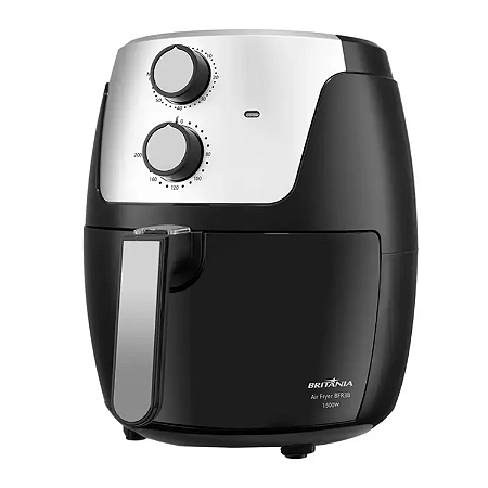 Fritadeira Elétrica Air Fryer 4,2L Preta/Cinza
