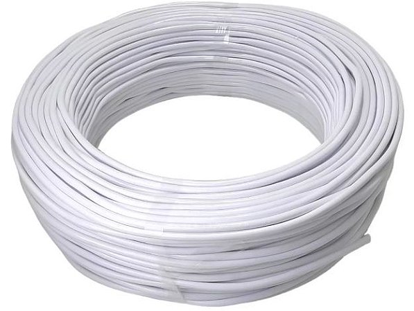 CABO FLEXIVEL 6 MM BRANCO 100M