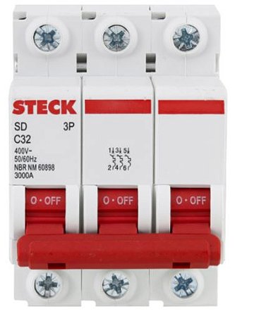 DISJUNTOR TRIFASICO 32 A STECK