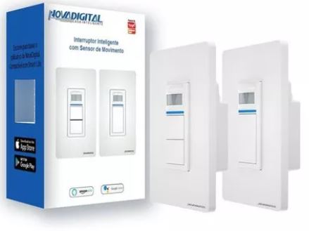 INTERRUPTOR INTELIGENTE COM SENSOR DE MOVIMENTO  NOVA DIGITAL