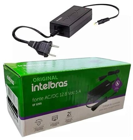 FONTE AC/DC 12,8 V 5A MULTISSAIDAS EF 1205  INTELBRAS