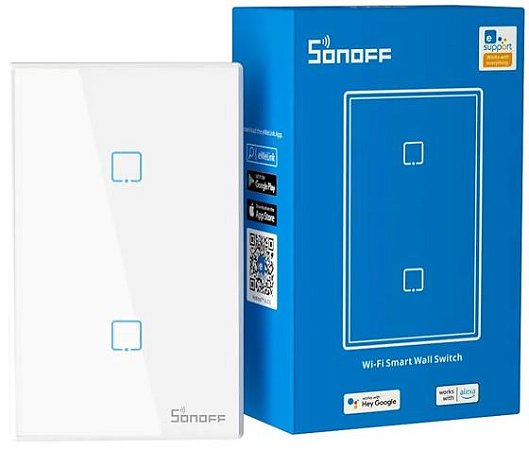 INTERRUPTOR INTELIGENTE TOUCH 2 TECLAS TOUS BRANCO SONOFF