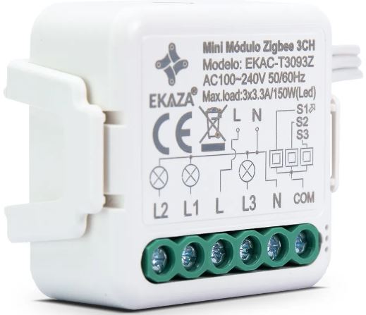 MÓDULO MINI ZIGBEE 3 CANAIS NOVA DIGITAL