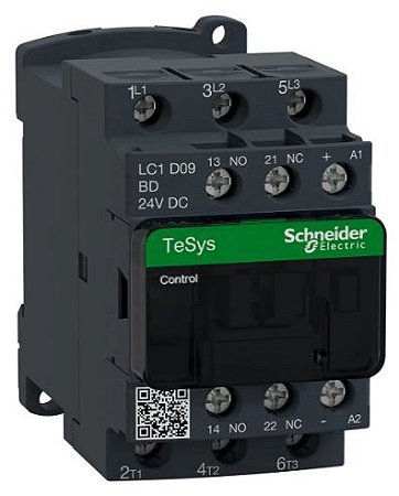 CONTATOR POTÊNCIA TRIPOLAR 9A  24V SCHNEIDER