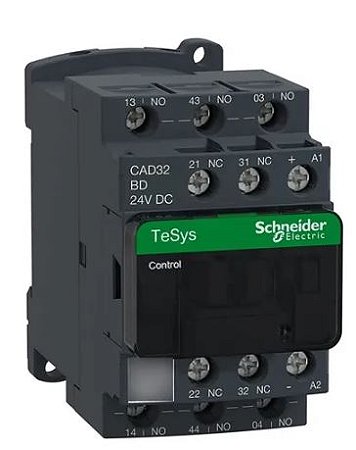 CONTATOR AUXILIAR CAD32BD 24V SCHNEIDER