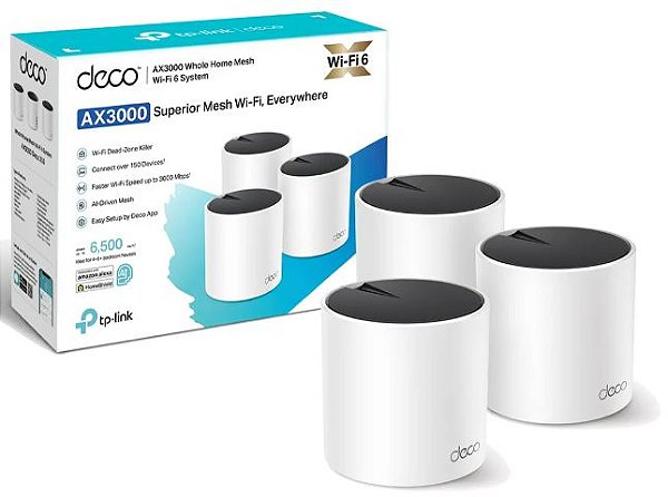 ROTEADOR TP LINK AX 3000 DECO X55TP