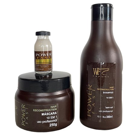 Kit 3 Peças SOS Capilar para Pós Química e Progressiva Power Fast WF 562ML