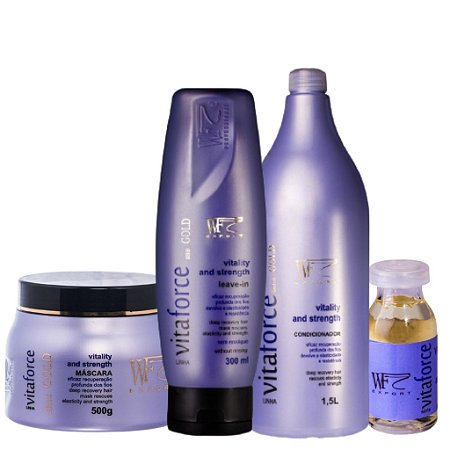 Kit 4  Peças para Queda e Danos Pós Progressiva Vitaforce WF 2,312ml