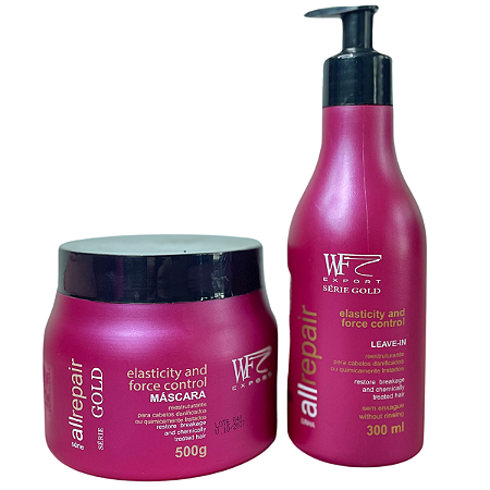 Kit Máscara + Leave-in para Cabelos com Química e Progressiva All Repair WF 800ml