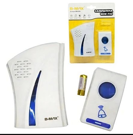 Campainha Residencial Wireless Sem Fio Resistente Agua Doorbell