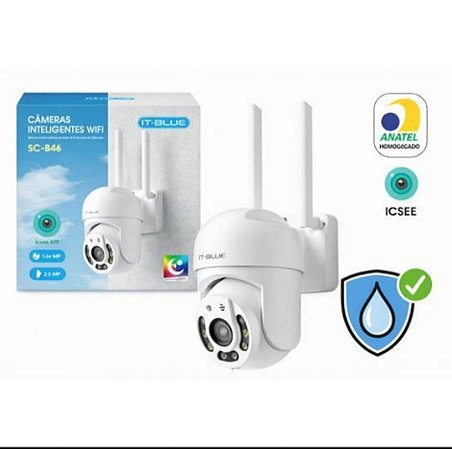 Camera Inteligente Smart Externa De Segurança IP Wifi Prova D’água IP66 ICSE