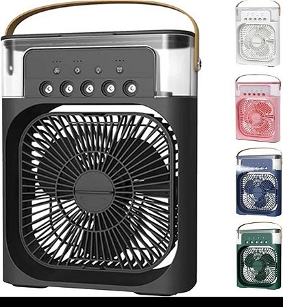 Climatizador Ventilador Umidificador De Ar Usb Com Luz Led