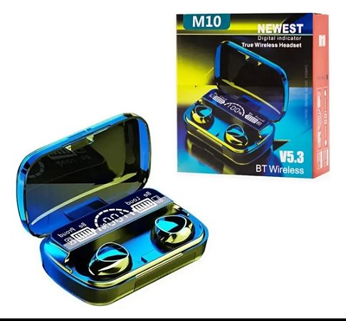 FONE De OUVIDO SEM FIO M10 TWS Bluetooth 5.3