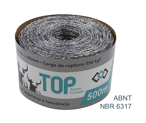 Arame Farpado TOP 500m - 350kgf