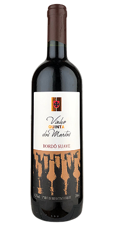 Vinho dos Mortos tinto suave Bordô