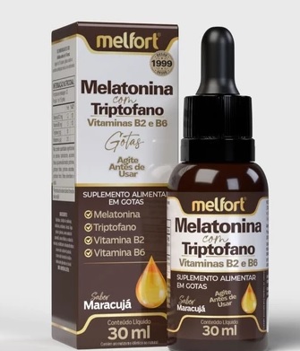 Melatonina com Triptofano em Gotas 30ml - Melfort