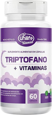 Triptofano + Vitaminas Unilife 60 Cápsulas