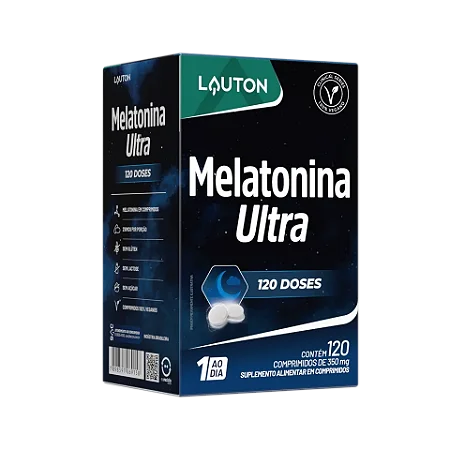 Melatonina Ultra 210mcg - 120 comprimidos | Lauton Nutrition