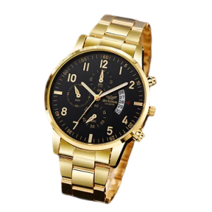 Relógio Masculino Zhowe 6539 de Luxo Moda Calendário Resistente a Água