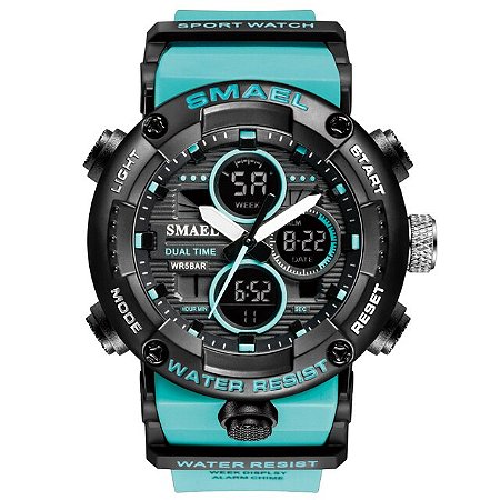 Relógio SMAEL Masculino Impermeável LED Digital Cronômetro Sport Quartz
