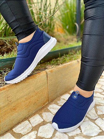 Tênis feminino Meia confortável leve slip on academia caminhada casual sem cadarço