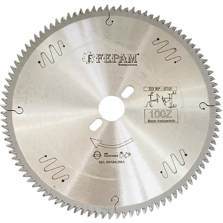 SERRA CIRCULAR DENTE DE PIRANHA FEPAM Ø 250 X 100Z 3,2/2,2 D30 38°