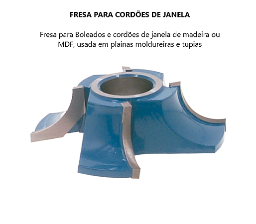 Fresa para Cordões de Janela - Ferramenta Profissional