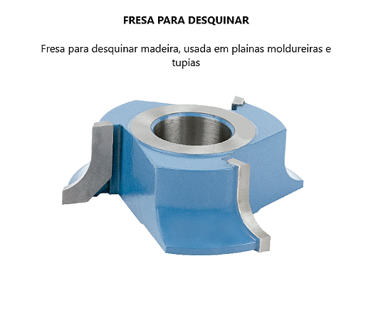 Fresa para Desquinar - Ferramenta de Alta Performance para Madeira