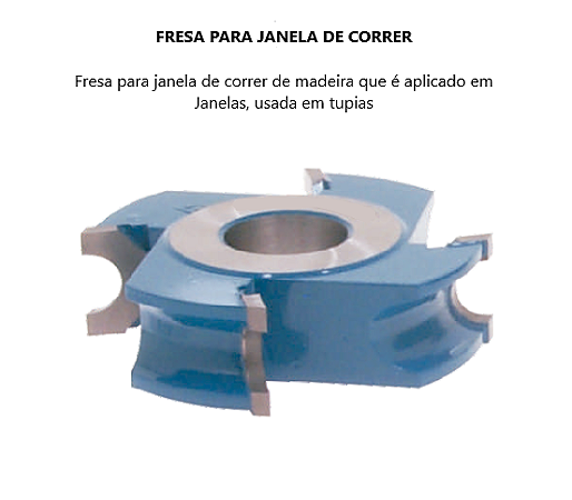 Fresa para Janela de Correr - Ferramenta de Alta Precisão