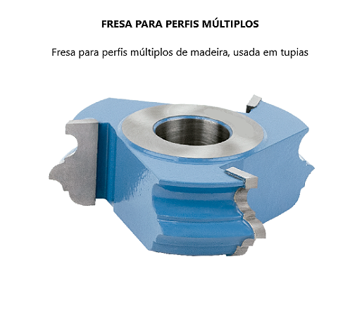 Fresa para Perfis Múltiplos - Alta Precisão para Madeira