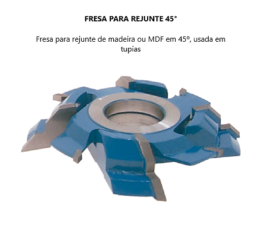 Fresa para Rejunte 45°