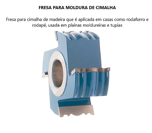 Fresa para Moldura de Cimalha