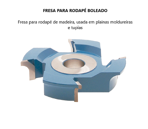 Fresa para Rodapé Boleado - Ferramenta de Alta Precisão
