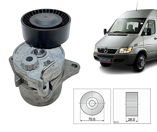 Rt8016 Tensor Correia Alternador Mb Sprinter 311 313 413 Om611 02/11 Roltens