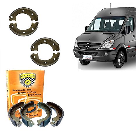 SA80118 Jg 4 Sapata Freio Mb Sprinter 515 516 517 2012/2025 Rodagem Dupla