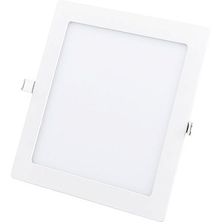 Luminária de Led de Embutir Quadrado 12W 6500K Luz Branca Fria - TECHLUZ (2918)