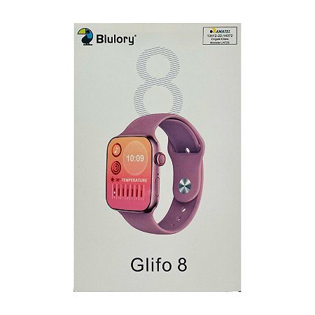 Smartwatch Blulory Glifo 8 Relógio Inteligente Rosa (RELOGIOGF8R)