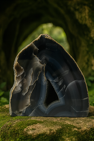 Geodo em Ágata Natural - Peça Decorativa Única