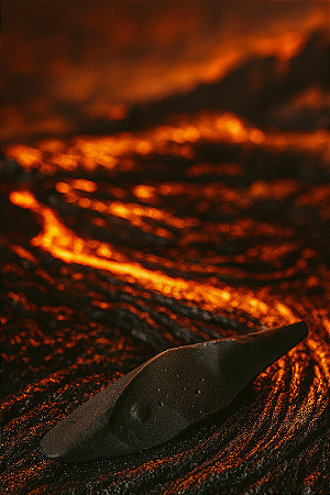 Fate Ventum - Pedra de Lava Vulcânica Anti Dor