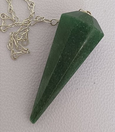 Pêndulo de Cristal Quartzo Verde - Conexão e Equilíbrio Energético